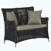 1 Sofá área Externa Igapó Alumínio Fendi Corda Náutica E8 Preto - 1