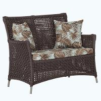 1 Sofá área Externa Igapó Alumínio Fendi Corda Náutica E6 Marrom - 1