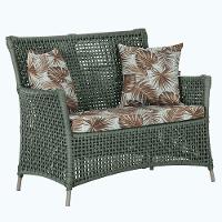 1 Sofá área Externa Igapó Alumínio Fendi Corda Náutica E6 Verde - 1