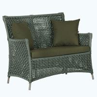 1 Sofá área Externa Igapó Alumínio Fendi Corda Náutica E13 Verde - 6