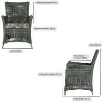 4 Poltronas Igapó Alumínio Pintura Fendi Corda Náutica E6 Verde - 5