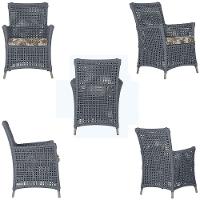 4 Poltronas Igapó Alumínio Pintura Fendi Corda Náutica E6 Prata - 3