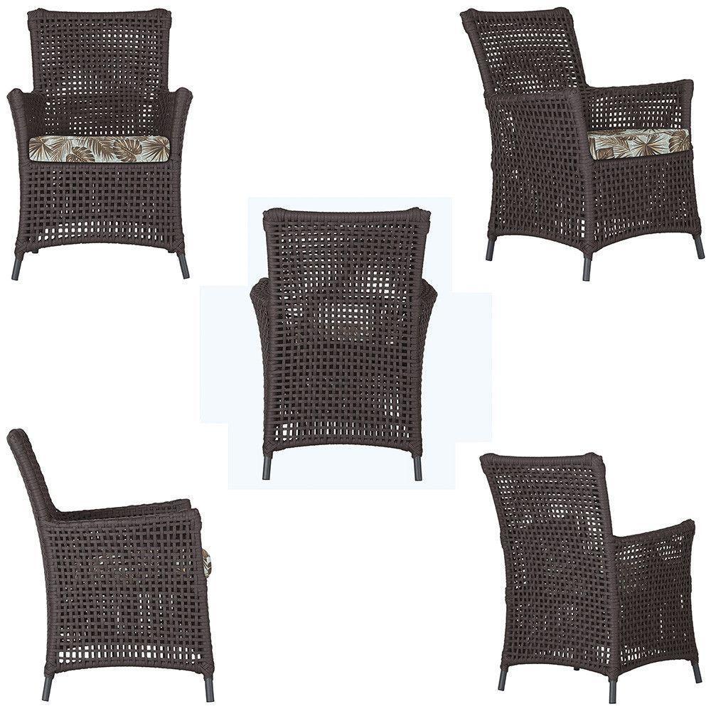 4 Poltronas Igapó Alumínio Micro Pintura Preta Corda Náutica Marrom - 3