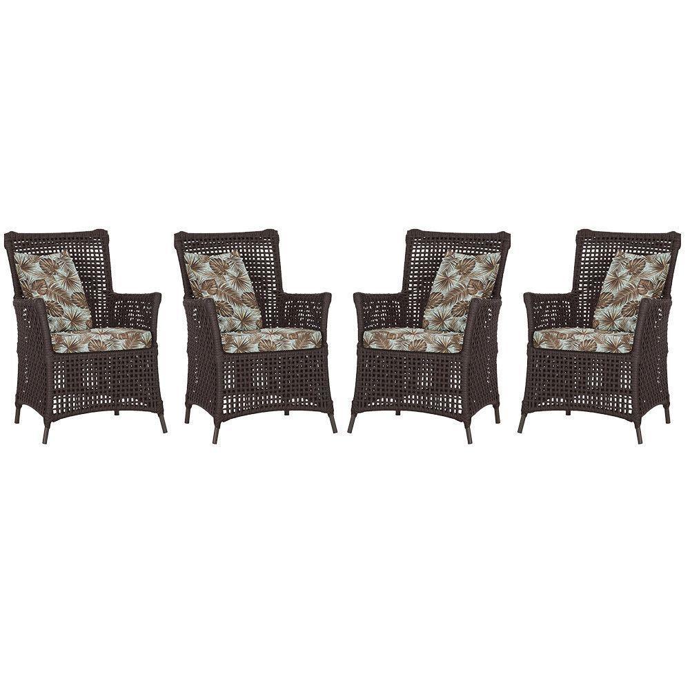 4 Poltronas Igapó Alumínio Pintura Marrom Corda Náutica E6 Marrom - 1