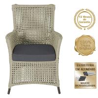 4 Poltronas Igapó Alumínio Pintura Marrom Corda Náutica E11 Rami - 5