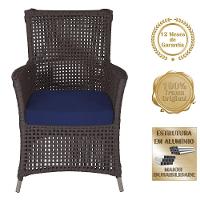 4 Poltronas Igapó Alumínio Pintura Fendi Corda Náutica E10 Marrom - 5