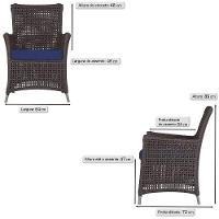 4 Poltronas Igapó Alumínio Pintura Fendi Corda Náutica E10 Marrom - 6