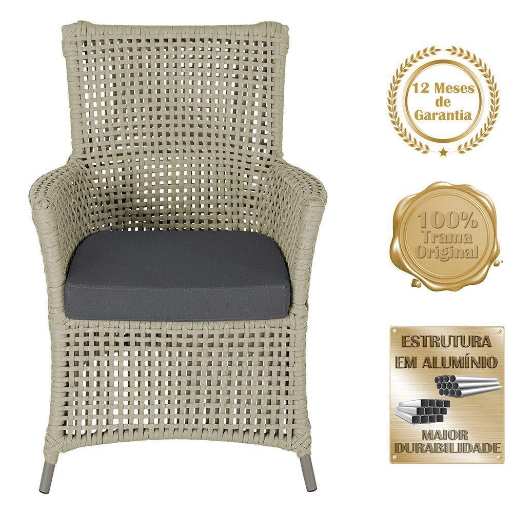 4 Poltronas Igapó Alumínio Pintura Fendi Corda Náutica E11 Rami - 4