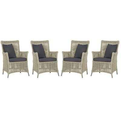 Kit 4 Poltronas Igapó Alumínio Corda Náutica Estofado Fendi Trama Original