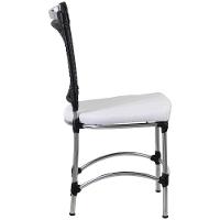 4 Cadeiras Jk Em Alumínio E Fibra Sintética Trama Original Preto - 2