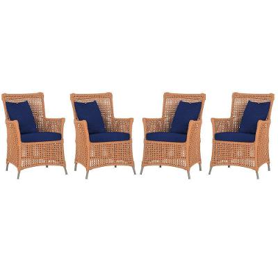Kit 4 Poltronas Igapó Alumínio Corda Náutica Fendi Terracota Trama Original