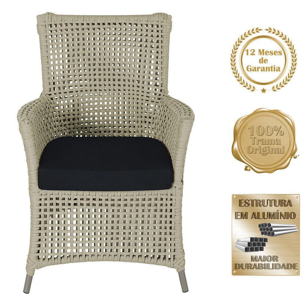 4 Poltronas Igapó Alumínio Pintura Fendi Corda Náutica E12 Rami - 3