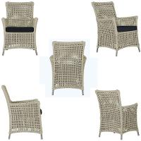 4 Poltronas Igapó Alumínio Pintura Fendi Corda Náutica E12 Rami - 6