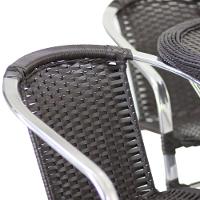 Conjunto Cadeiras Floripa E Mesa Com Tampo Tramado Preto - 3