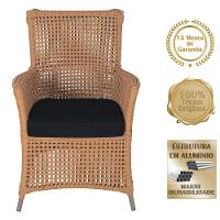 4 Poltronas Igapó Alumínio Pintura Fendi Corda Náutica E12 Terra Cota - 2