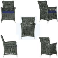 4 Poltronas Igapó Alumínio Pintura Fendi Corda Náutica E10 Verde - 2