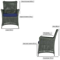 4 Poltronas Igapó Alumínio Pintura Fendi Corda Náutica E10 Verde - 7