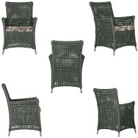 2 Poltronas E 1 Mesa Igapó Alumínio Fendi Corda Náutica E6 Verde - 2