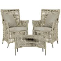 2 Poltronas E 1 Mesa Igapó Alumínio Fendi Corda Náutica E7 Rami - 1