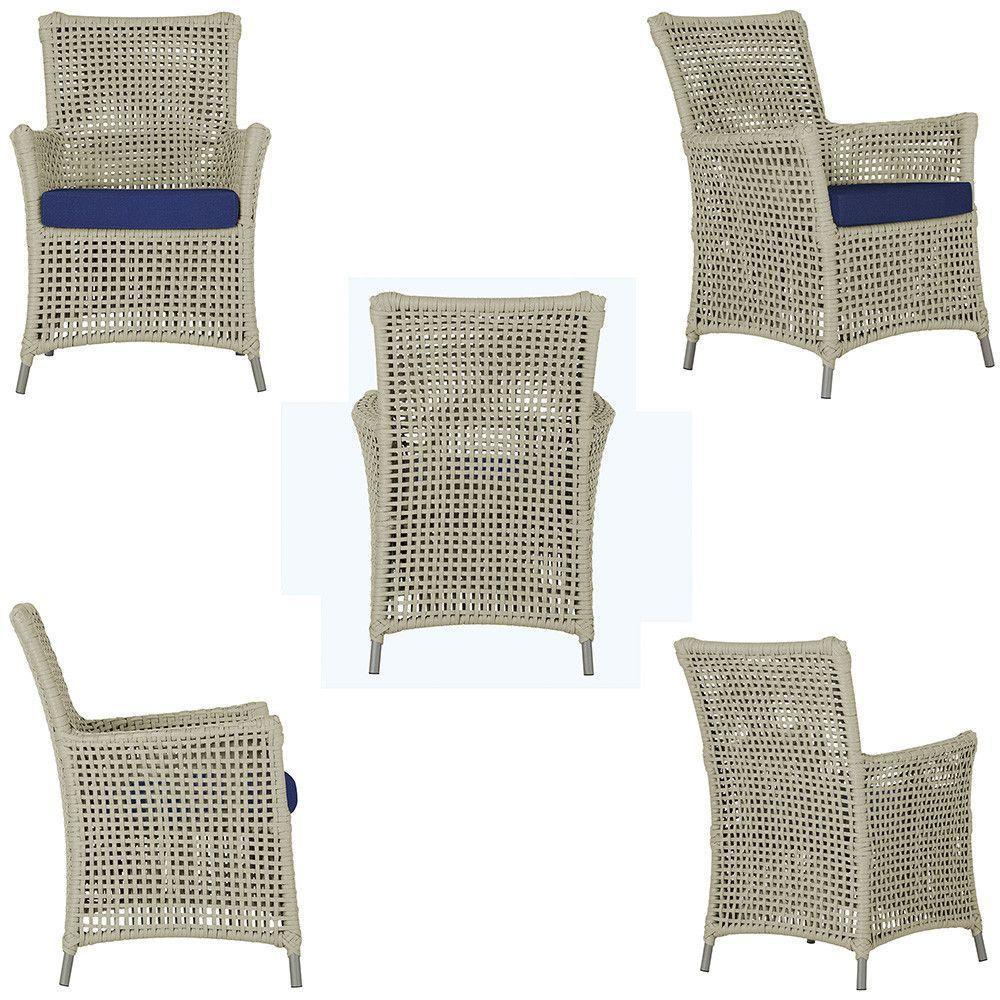 4 Poltronas Igapó Alumínio Pintura Fendi Corda Náutica E10 Rami - 3