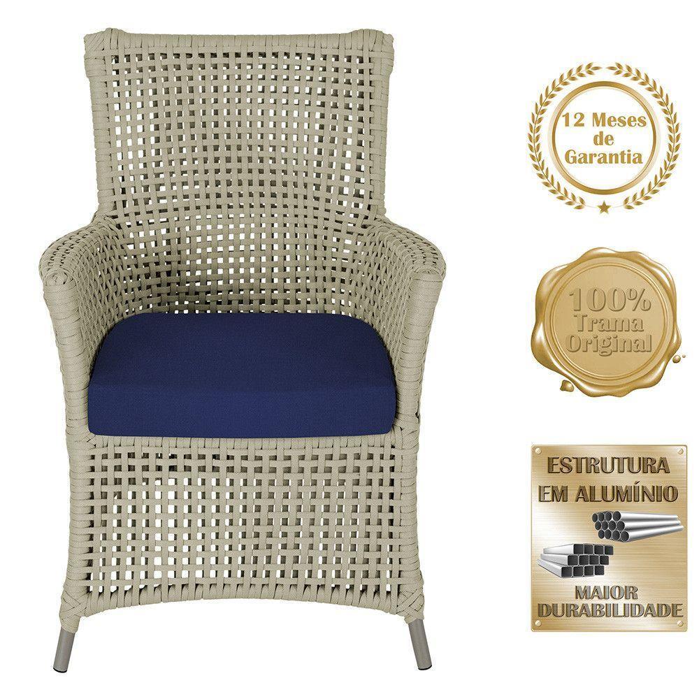 4 Poltronas Igapó Alumínio Pintura Fendi Corda Náutica E10 Rami - 5