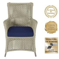 4 Poltronas Igapó Alumínio Pintura Fendi Corda Náutica E10 Rami - 5