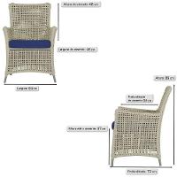 4 Poltronas Igapó Alumínio Pintura Fendi Corda Náutica E10 Rami - 6