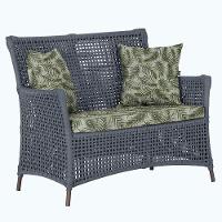 1 Sofá área Externa Igapó Alumínio Marrom Corda Náutica E5 Prata - 1