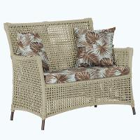 1 Sofá área Externa Igapó Alumínio Marrom Corda Náutica E6 Rami - 1