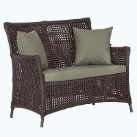 1 Sofá área Externa Igapó Alumínio Marrom Corda Náutica E8 Marrom - 1