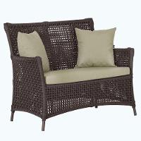 1 Sofá área Externa Igapó Alumínio Marrom Corda Náutica E7 Marrom - 1