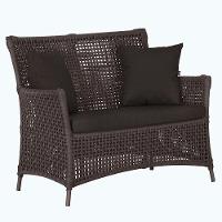 1 Sofá área Externa Igapó Alumínio Marrom Corda Náutica E9 Marrom - 1