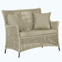 1 Sofá área Externa Igapó Alumínio Marrom Corda Náutica E7 Rami - 1