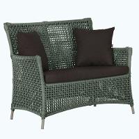 1 Sofá área Externa Igapó Alumínio Fendi Corda Náutica E9 Verde - 1