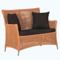 1 Sofá área Externa Igapó Alumínio Fendi Corda Náutica E9 Terra Cota - 1