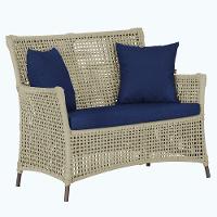 1 Sofá área Externa Igapó Alumínio Marrom Corda Náutica E10 Rami - 1