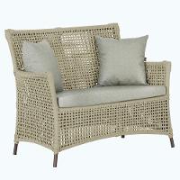 1 Sofá área Externa Igapó Alumínio Marrom Corda Náutica E3 Rami - 1