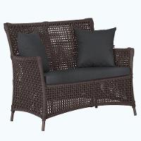 1 Sofá área Externa Igapó Alumínio Marrom Corda Náutica E11 Marrom - 1