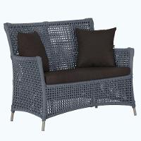 1 Sofá área Externa Igapó Alumínio Fendi Corda Náutica E9 Prata - 1