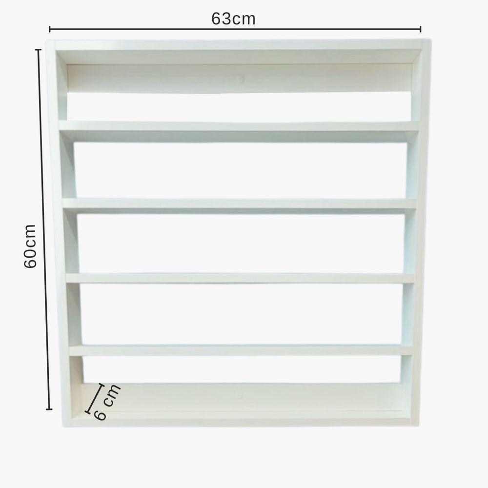 Expositor Esmaltes Branco Espaço Para 200 Esmaltes 60x63x6 - 3