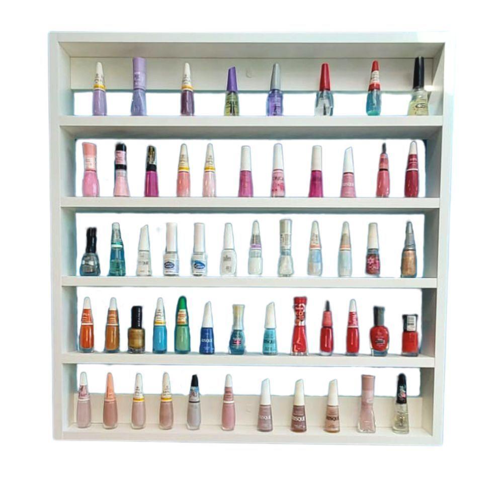 Expositor Esmaltes Branco Espaço Para 200 Esmaltes 60x63x6 - 4