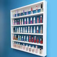 Expositor Esmaltes Branco Espaço Para 200 Esmaltes 60x63x6 - 2