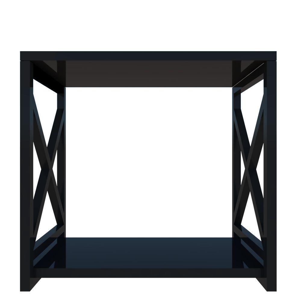 Adega Bar Industrial Para Bebidas Prateleira Dupla Mdf Preto - 1