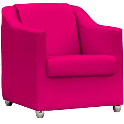 Poltrona Decorativa Mila Corino Marrom Clique & Decore