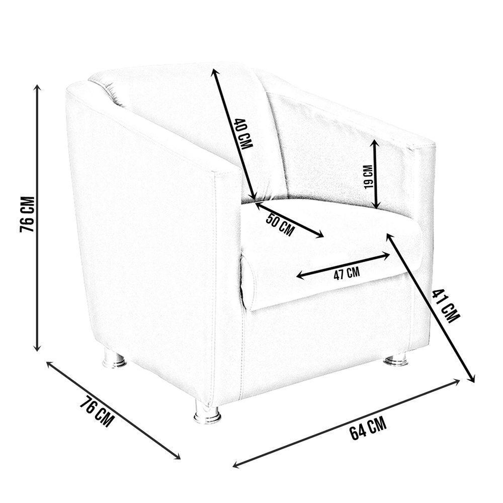 Kit 12 Poltronas Mila Pé De Plástico Cromado - Preto Suede - 2