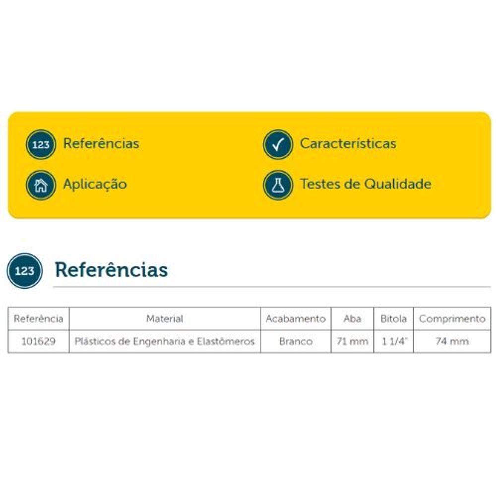 Válvula P- Escoamento Lavatório Branco Blukit - 4