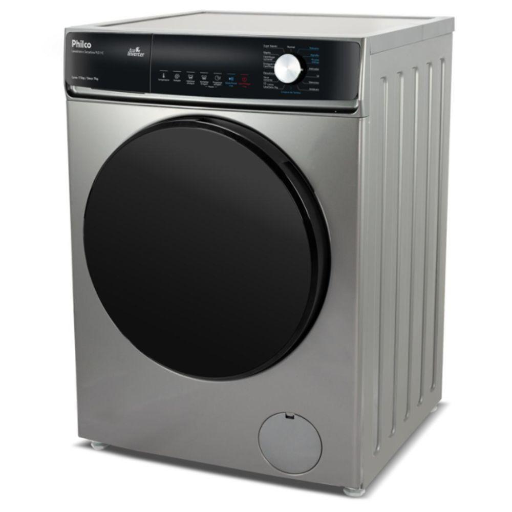 Lava e Seca Philco 16 Programas Eco Inverter 11kg Titânio PLS11C 220V - 3