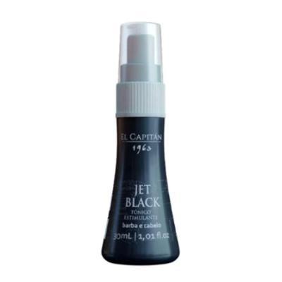 Tônico Estimulante Barba E Cabelo Jet Black 30ml El Capitan