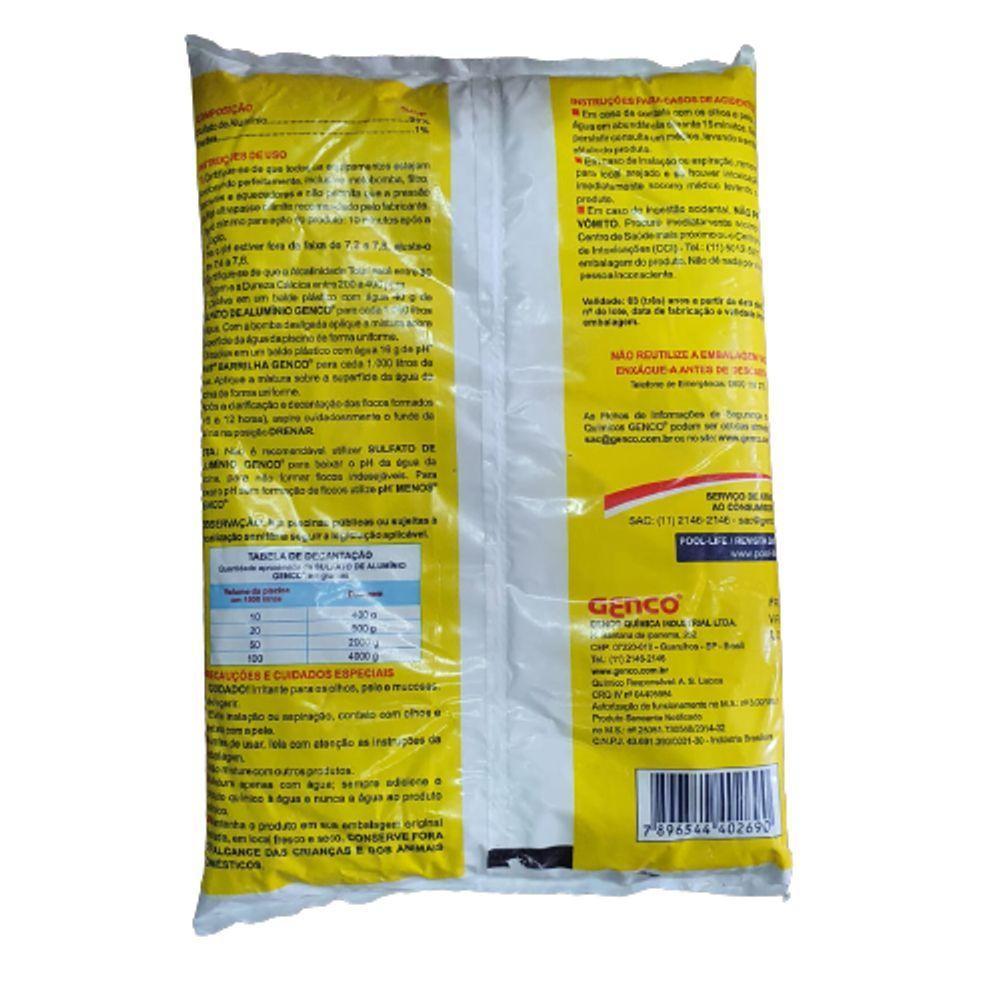Sulfato Alumínio Decantador Clarificante Piscinas Genco 2 Kg - 2