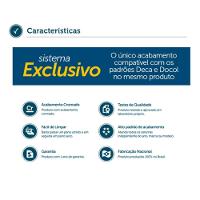 Acabamento Cromado Para Registro C-37 Modelo Padrão Deca - 3